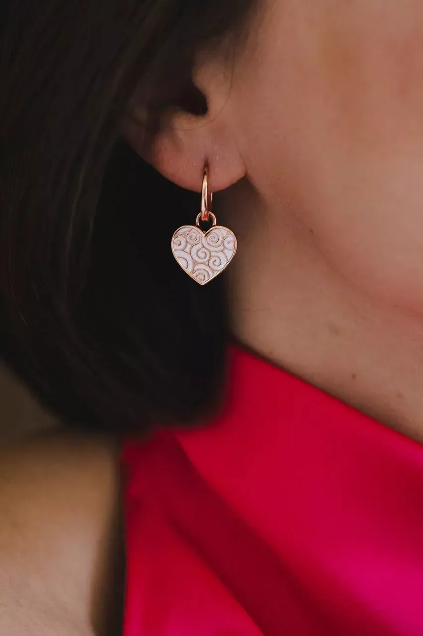 Серьги сердца "Успех"